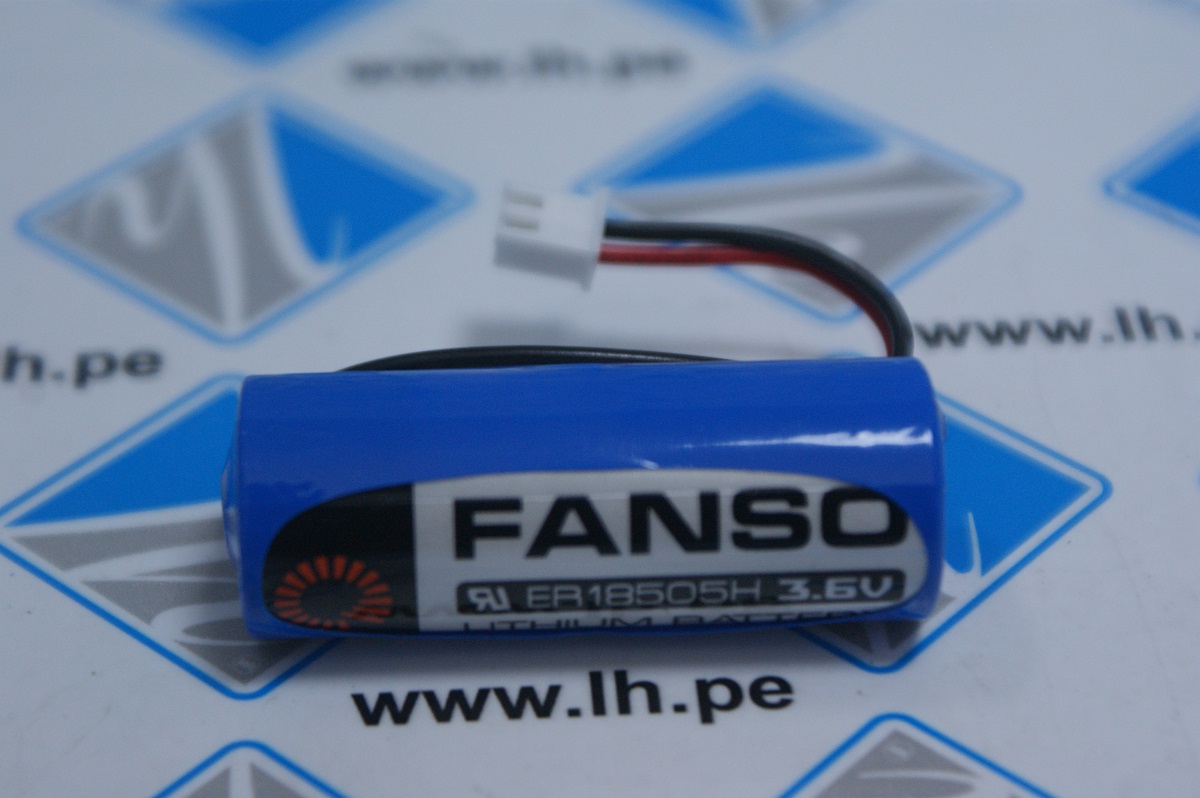 ER18505H-2.54 PLUG             Batería Lithium Li-SOCI2, T/ A+, tamaño D, 3.6V, 4100mAh, 70mA para Medidor de Gas y Medidor de Agua